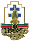 Régiments et unités composant la Légion étrangère . 13dble